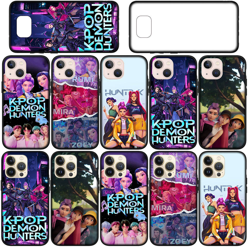 For Samsung Galaxy S25 S24 S23 iPhone 17 16 15 Xiaomi Redmi Note 14 13 12 Plus Pro Max A57 Phone Case Zoey KPop Mira Demon Rumi Hunters X OPPO Huawei