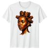 Unisex Zwart Grafisch Kunst T-shirt Klassieke Pasvorm Ronde Hals Katoenen Grafisch T-shirt