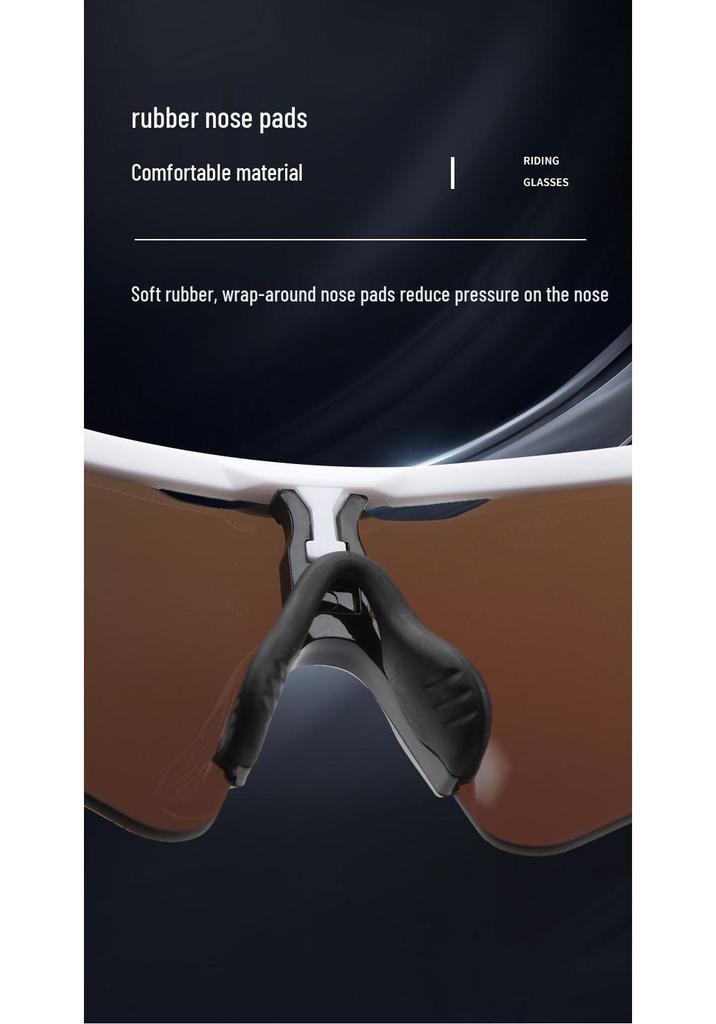 Cross-Border E-commerce TR90 Colorful Cycling Sunglasses for Outdoor Sports, Prescription-Compatible.