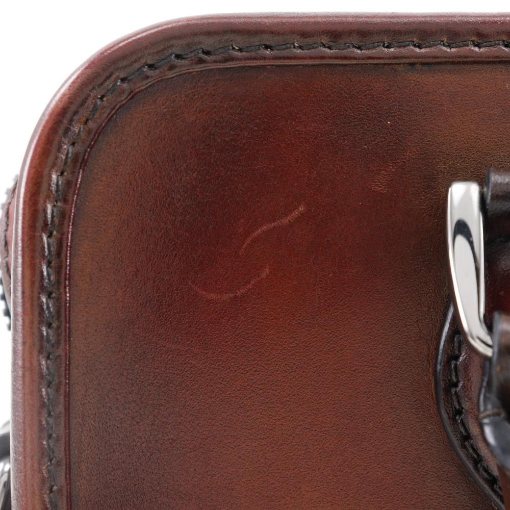 Berluti Anjoule Gulliver Handbag 2WAYShoulder Bordeaux Calfskin mens Used