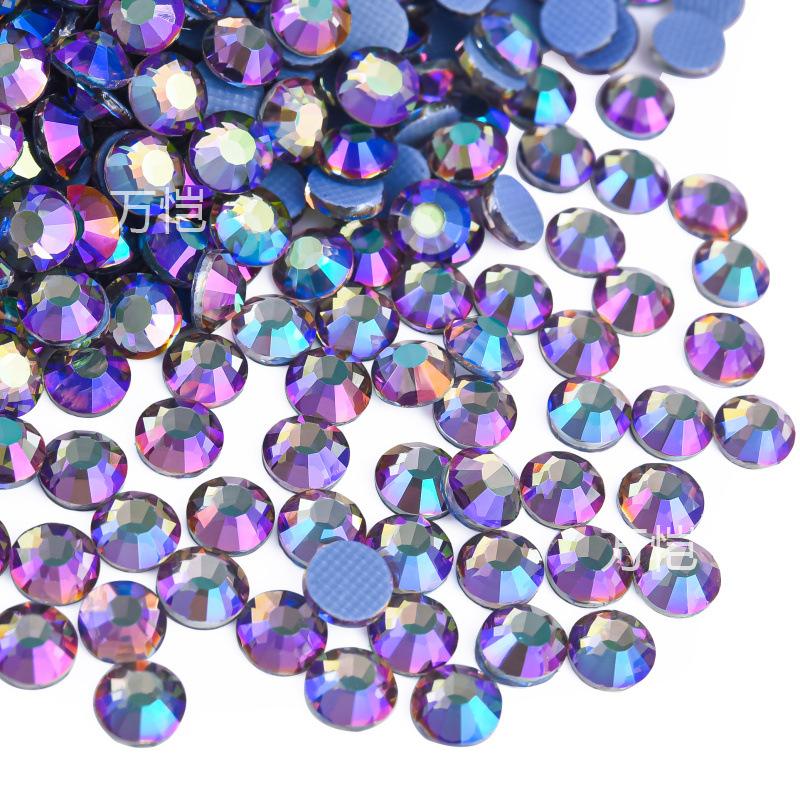Imitation Glass Hot Diamond Rhinestone, Hot Melt Adhesive Bottom Protein Porcelain White Diy Crystal Beauty Clothing Accessories