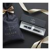PARKER IM Kugelschreiber, Mattschwarz CT, Mittlere Spitze, Tinte auf Ölbasis, Geschenkbox mit Tragetasche und Markenlogo, Premium, Offiziell, 2143442Z V4.
