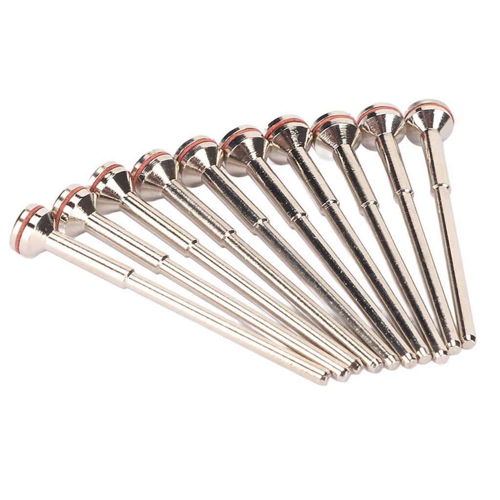10pcs Dental Polishing Rod Bipolar Stainless Steel High Hardness Dental Disc Mandrel Shank
