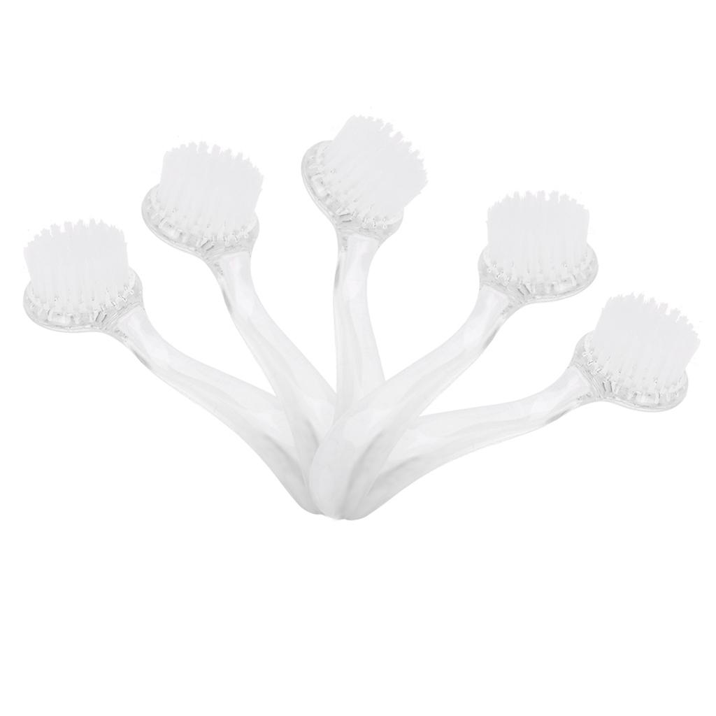 5pcs Soft Nail Dust Cleaning Brush Nail Art Powder Removal Brushes Manicure   Tool White