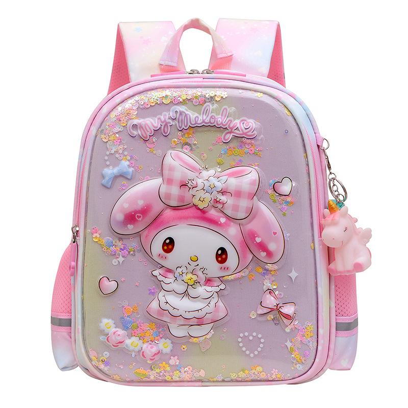 Cute kindergarten bag middle and large class backpack preschool girl children hard shell bag
