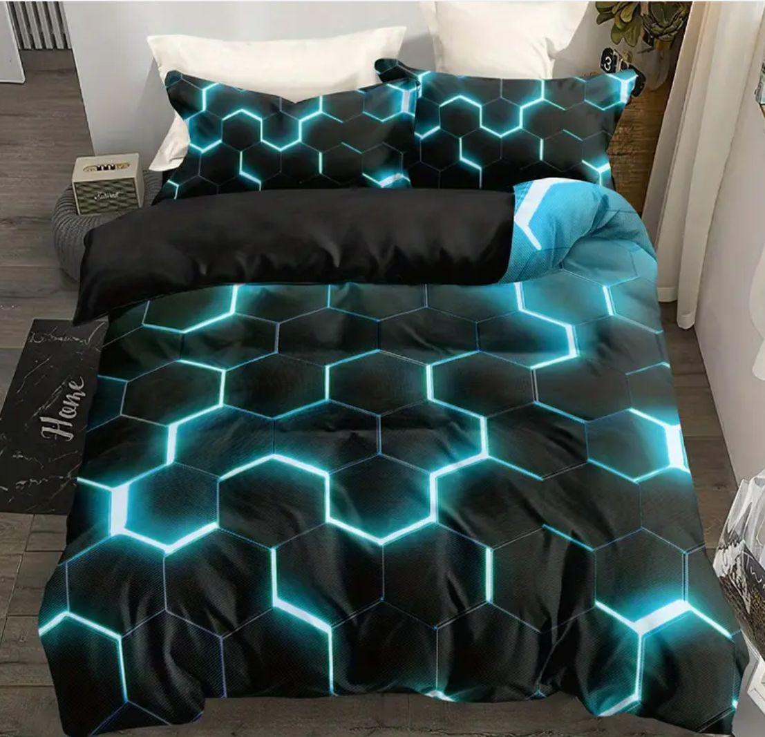 

Трехпредметное постельное белье Домашний текстиль Трехмерная 3D цифровая печать Пододеяльник Простыня Комплект 140 * 200 two-piece set