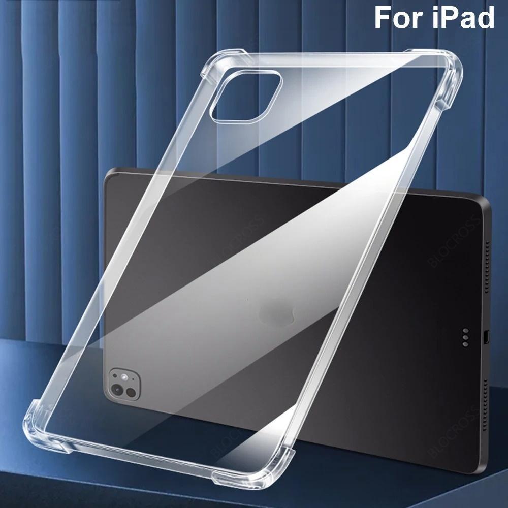Transparent TPU For iPad Pro 11 12.9 13 Air 10.9 11 13 10th A16 10.2 10.5 9.7 Mini 6 7 5 4 Silicone Soft Airbag Cover -drop