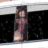 Nezuko Anime Car Stickers Car B-pillar Decal Waterproof Stickers Auto Center Pillar Sticker Cover Scratches Vehicle Decor