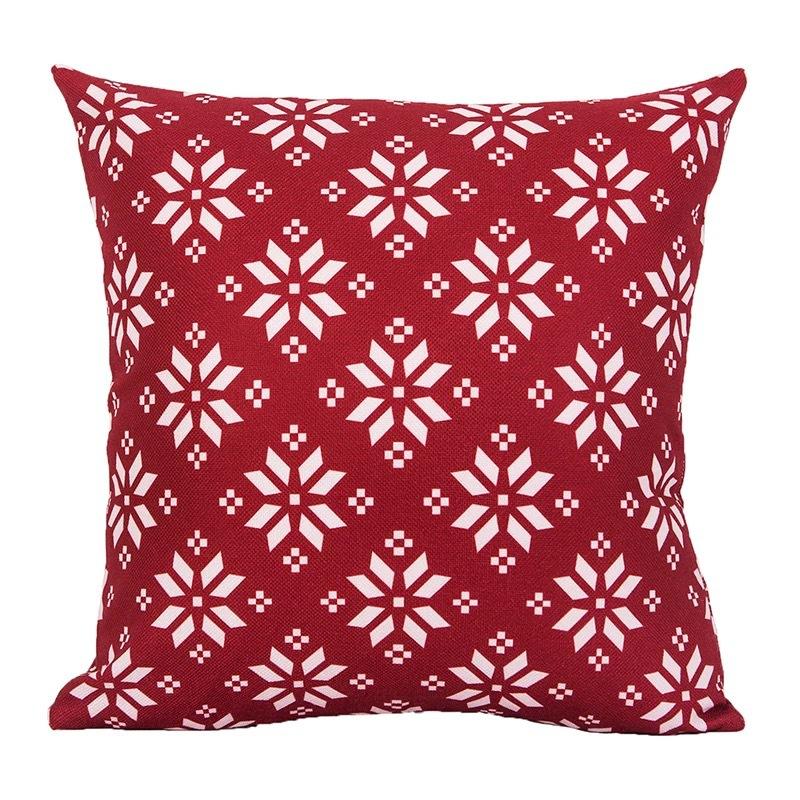 New Christmas Pillowcase Christmas Snowman Elk Christmas Letters Home Sofa Pillowcase