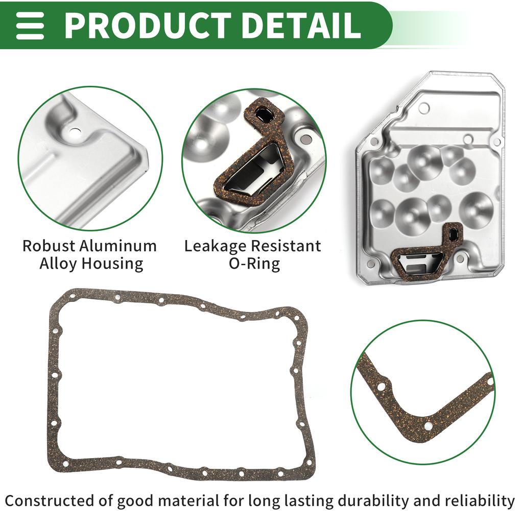 UXCELL AW450-43LE Automatic Transmission Filter Kit for Isuzu NPR 1998-2009 W/ Washer
