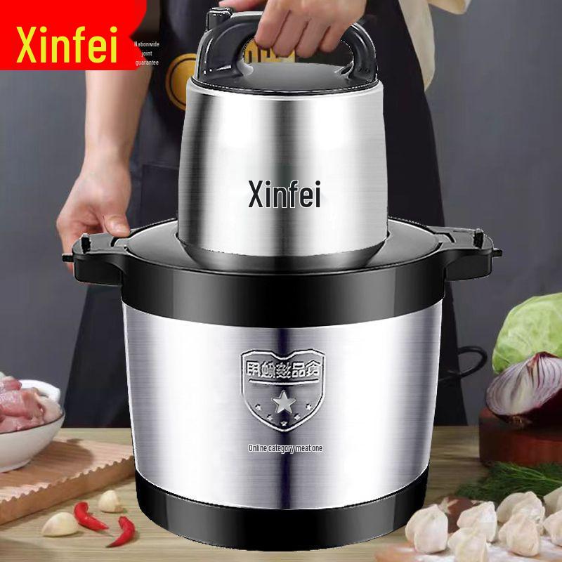High Power Stainless Steel Electric Meat Grinder & Multifunctional Mixer for Home and Commercial Use