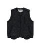 Whathepuck Overpocket Quilted Vest Black