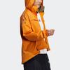 Adidas Irregular Sport Hooded Jacket Women Outerwear Orange H09759