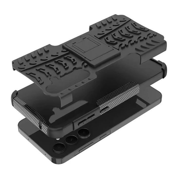 Coque Antichocs - Samsung Galaxy A36 (5G) - Noir - Protection optimale - Support intégré