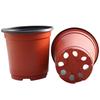 Two-Tone Plastic Flower Pot Red Black Seedling Pots With Multiple Sizes