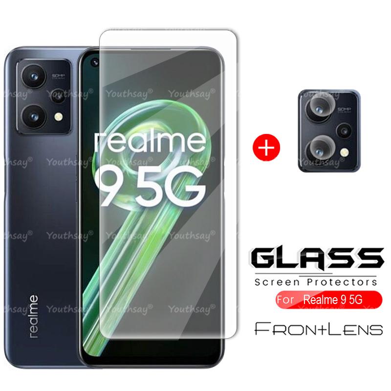 עבור Realme 9 5G סרט מגן זכוכית עבור Realme 9 Pro Plus 8 8i 8S זכוכית מחוסמת מסך עדשה מצלמה עבור Realme 9 5G זכוכית