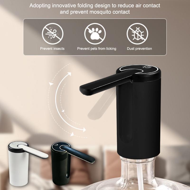 Vattendispenser Vattenpump Elektrisk Flaskpump Mini Bärbar Vattenpump USB Vikbar Hushåll Automatisk Vattendispenser