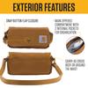 Carhartt Crossbody Horizontal Sling Clutch Waist with Detachable Black Bag, Bag, Bag, Pack, Strap,