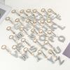 1PC Keychains Ideal Gift Letter Design Bling Key Ring Accessory Full Rhinestone Design Lucky Pendant 26 Alphabet Letters