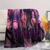 1PC Anime Series Custom Name Patterned Flannel Blanket Suitable For All Seasons For Home Decor Warmth And Comfort Gifts Holiday Present