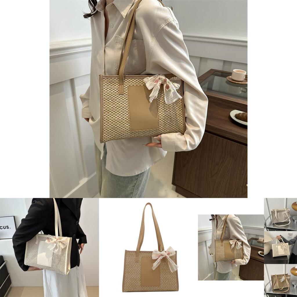 Fashionable Spring Large Tote Bag For Women With Unique Scarf And Soft Texture