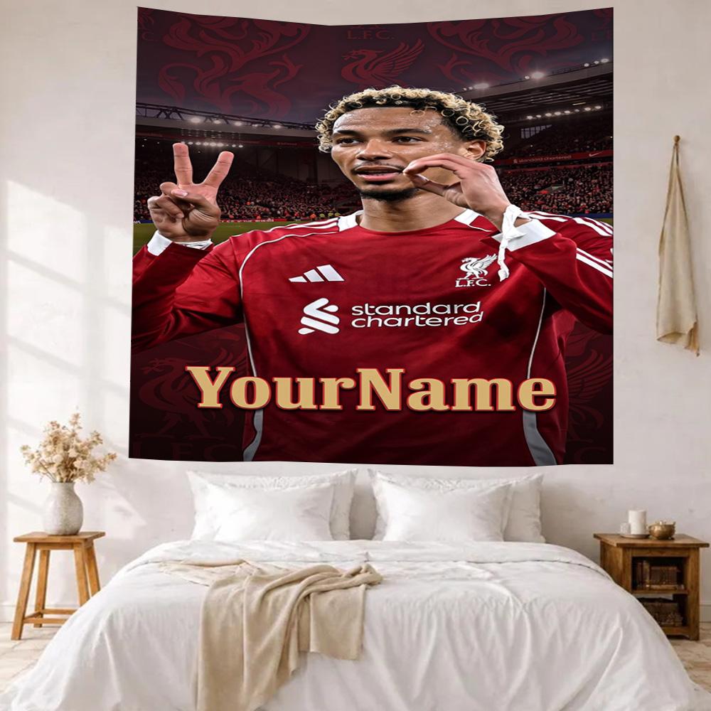 Liverpool Custom Your Name Wall Decor Tapestry Art For Pet Memorial Birthdaywedding Party Backdrop Family Gift