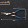 LEONTOOL Bent Nose Bent Long Nose Long Reach Micro Nose Long Bent Nose Pliers with Cutting Perfect for Hand Equipment Precision Machinery Easy to DIY