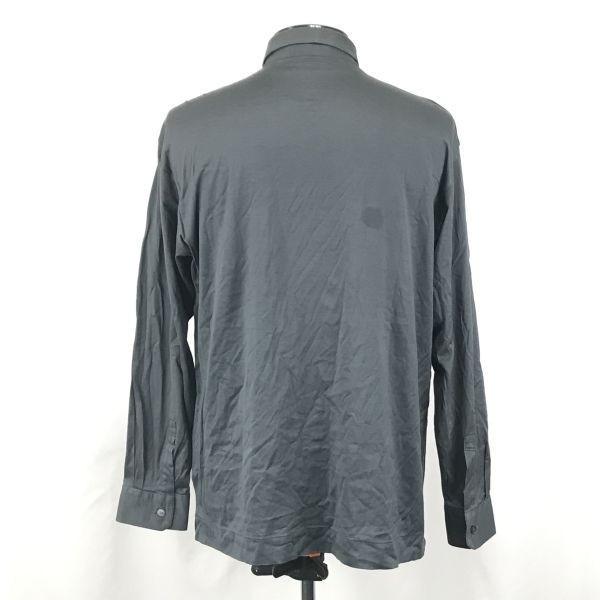 1980s-90s Christian Dior MONSIEUR Long Sleeve Polo Shirt Men's L Gray(USED)