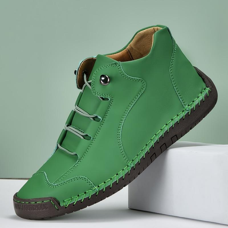 Women's High Top Outdoor Hiking Shoes Pink Ankle Boots Casual Wide Head Purple Green Shoes Plus Size