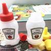 2 szt. 25 ml Kreatywna butelka na sos do sałatek Ergonomiczna szczelna plastikowa butelka na sos pomidorowy do domu