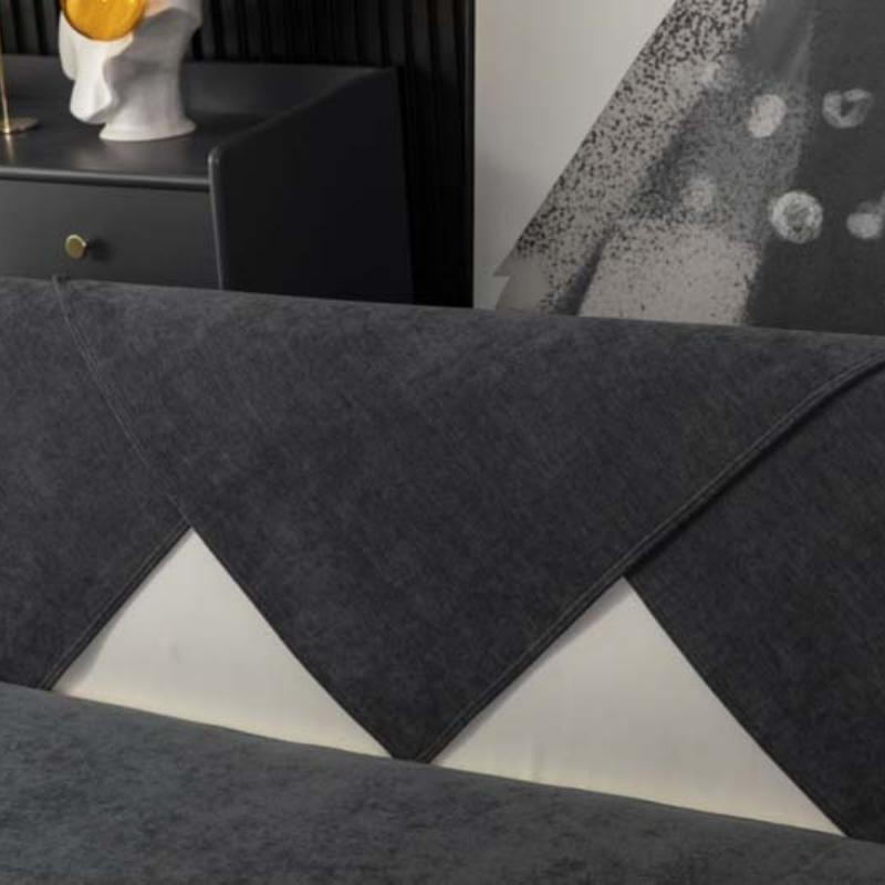 Soft Chenille Sofa Towel Universal Non-slip Sofa Cover for Living Room 1/2/3/4 Seat Sectional L-shaped Slipcover, not whole set