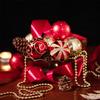 Valery Madelyn Christmas Christmas Set of Christmas Christmas Tree Christmas Gorgeous Christmas Ball Ornaments in Red and Gold Ornaments, Large,