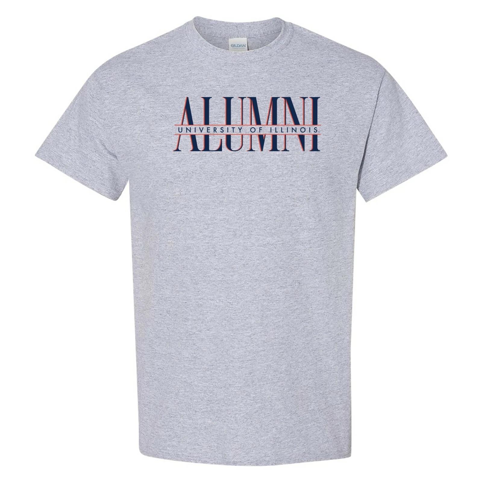 Illinois Fighting Alumni Classic Alumni T-Shirt - Sport Grey XL
