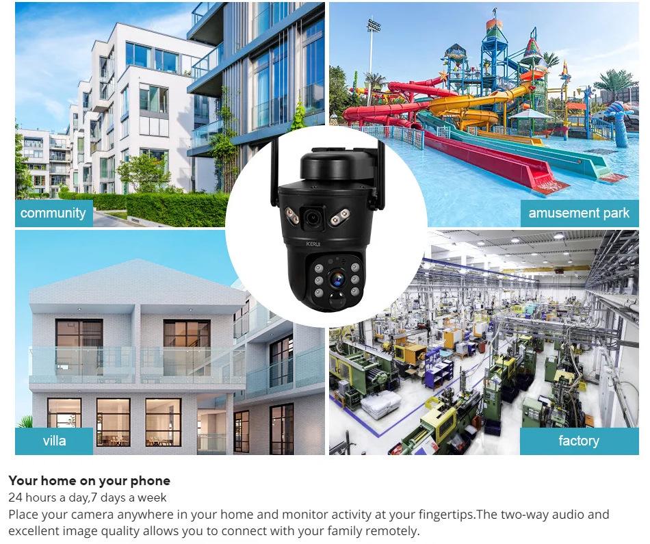 V380 Solar 4G Surveillance Camera: Indoor/Outdoor HD Monitor