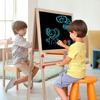 Wooden Art Easel for Double Sided Foldable Easels for Toddlers 3 4 5 6 7 8 9 10 Years Adjustable Standing Easel with Accories P