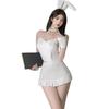 Sexy Bunny Girl Cosplay Costume with Short Sleeves and Mini Extremely Seductive Maid Cute and Cute Lingerie with Bunny Ears and Perfect for and