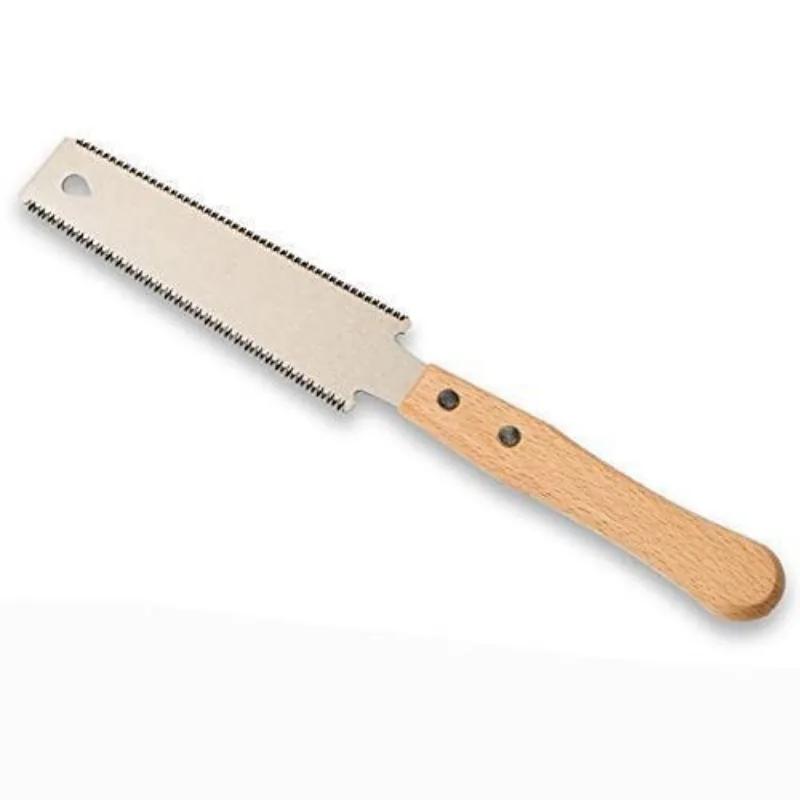 Liten håndsag med dobbeltsidig blad for saging, 6-tommers blad håndsag for trebearbeiding, PVC-rørskjæring, DIY-prosjekt