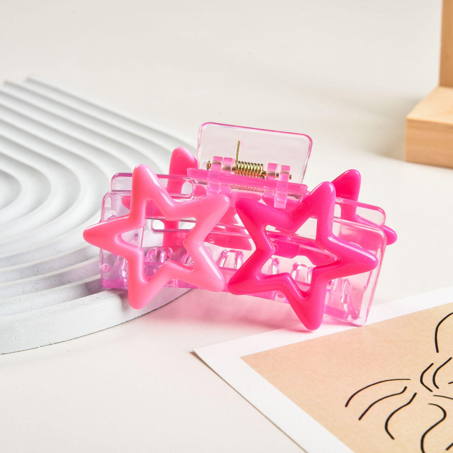 

(Оформление) YHJ Допамин y2k Заколка-краб для волос в форме звезды для прически «пучок»