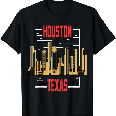 Houston Texas City With No Limits Skyline T-Shirt