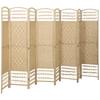 Paravent intérieur en bois cloison pliable 8 panneaux 320 x 170 cm bois naturel