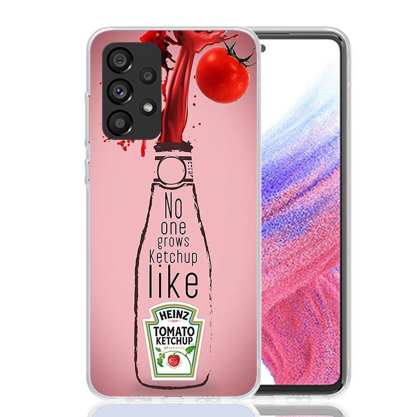 Lamb Heinz Tomato Ketchup Phone Case For Samsung Galaxy A17 A16 A14 A15 A13 A57 A56 A54 A55 A53 A37 A36 A34 A35 A33 A26 A24 A25