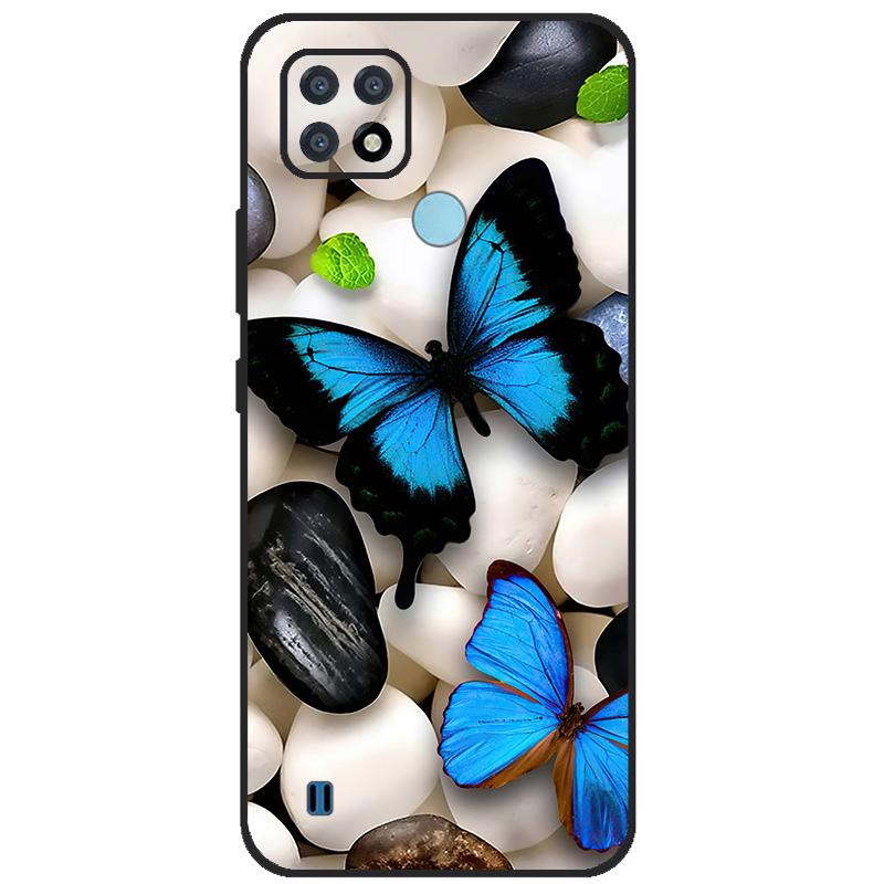 For Realme C21 Case Soft Tpu Silicone Case For OPPO RealmeC21 C 21 Phone Cover Fundas RMX3201 Bumper Case For Realme C21 Cover