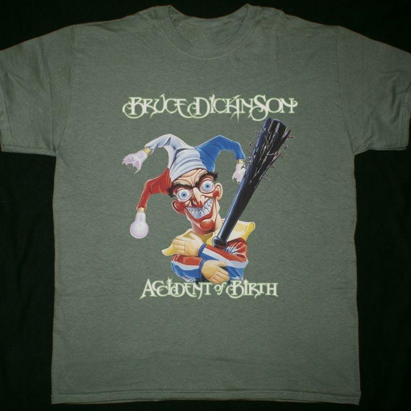 NEW BRUCE DICKINSON ACCIDENT AT BIRTH Cotton Green S-5XL T Shirt CM617 M