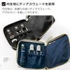 Corale Accessory Case, Portable, Women's Leather Accessory Pouch for Travel (Pearl Beige Pink)