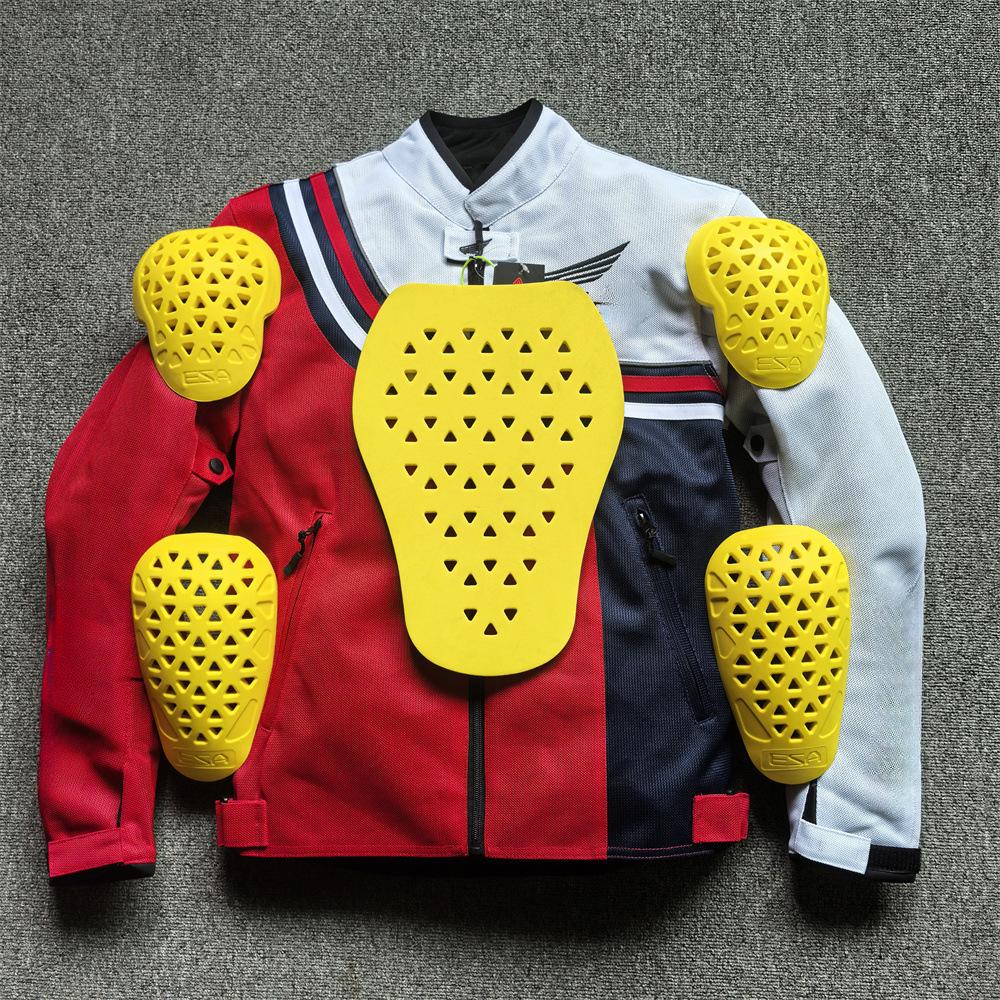 Summer Motorcycle Riding Protective Clothing, Mesh Breathable Racing Motorcycle Travel Commuting Clothing, Shockproof and Wear-resistant