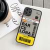 INS Fashion Design New York Seoul Tokyo Boarding Pass Ticket Phone Case for Iphone XS X XR 13 12 11 14 15 Pro Max 7 8 Plus Cover