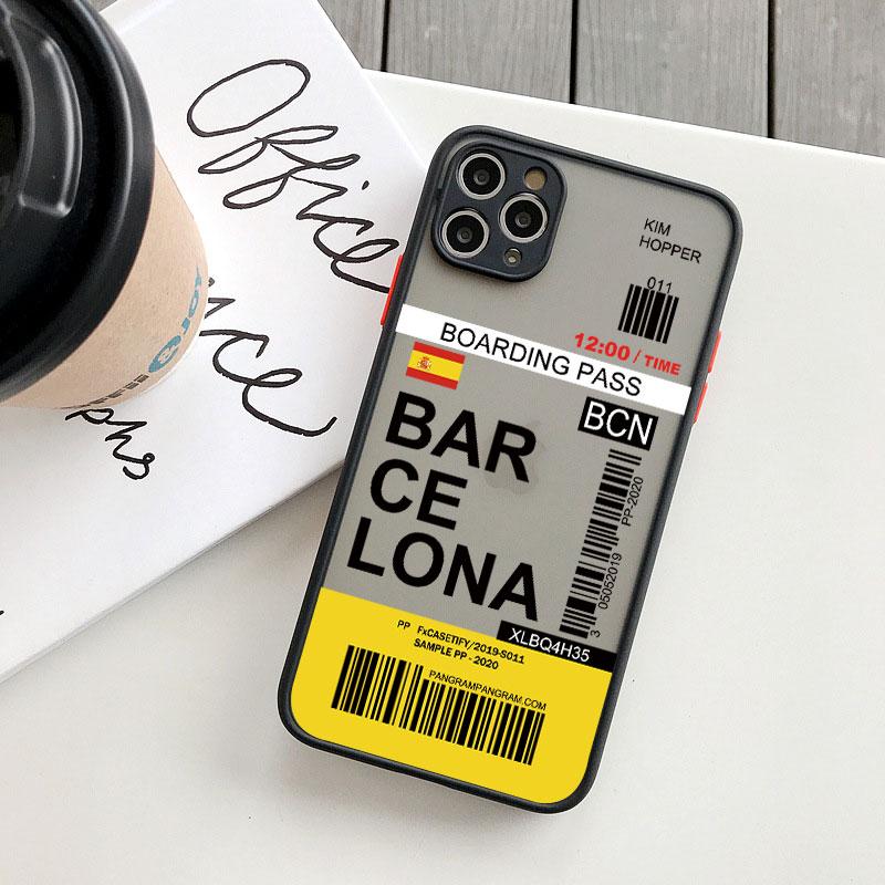 

INS Fashion Design New York Seoul Tokyo Boarding Pass Ticket Phone Case for iphone 16 14 XS XR 13 12 11 15 Pro Max 7 8 Plus SE2 iphone 15ProMax