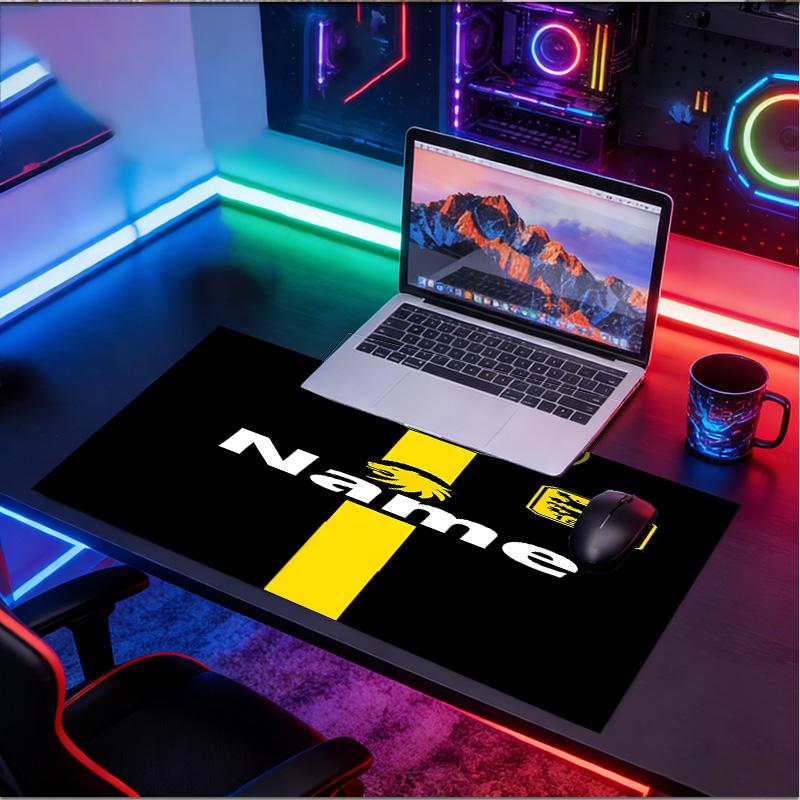 Custom Name Personalized 1860 Munchen Football Club Pattern Mousepad, Laptop PC Desk Mat, Decorative Desk Mat for Home Keyboard Pad Gift