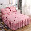 Home Decoration Brushed Printed Bed Skirt Bedding Three-piece Set Pillow Case Bed Cover