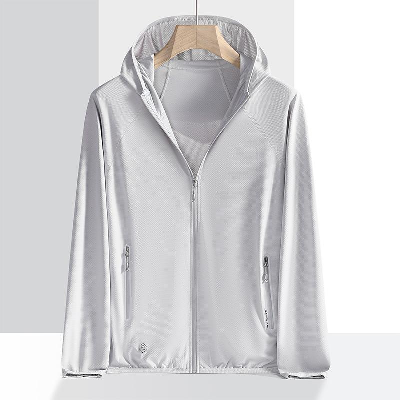 Sunscreen Suit Ice Silk Sunscreen Suit Plus Size Jacket Outdoor Quick Drying Ultra-thin Breathable Skin Suit